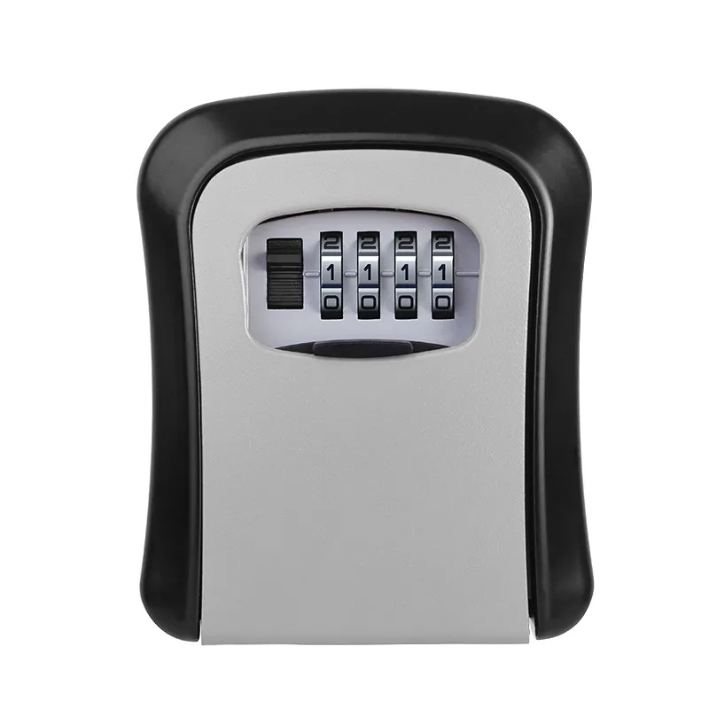 Engineering Plastic Key Lock Box with Cat Eye Mount – 4-Digit Combination Wall Mounted Key Safe for Construction Site, Renovation, Real Estate & Promotional Use, Spare Key Storage Lockbox